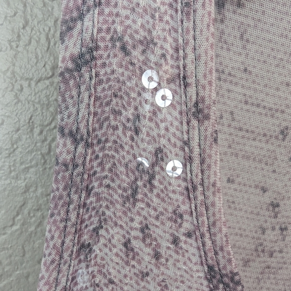 Michael Kors Pink and Grey Snakeskin Tank Top Size Large - Picture 3 of 3